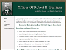 Tablet Screenshot of contractorlicenseexpertwitness.com